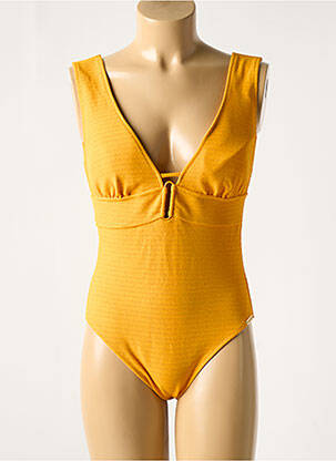 Maillot de bain 1 pièce haut soutien-gorge moulé haut soutien-gorge moulé jaune WATERCULT femme
