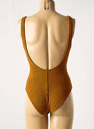 Maillot de bain 1 pièce imprimé fantaisie marron WATERCULT femme
