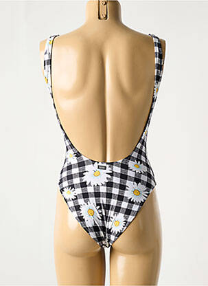 Maillot de bain 1 pièce imprimé fantaisie haut soutien-gorge avec mousse de rembourrage amovible noir BANANA MOON femme
