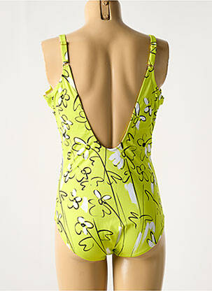 Maillot de bain 1 pièce imprimé fantaisie haut soutien-gorge moulé vert ROIDAL femme