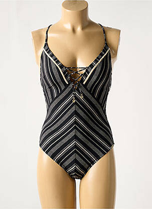 Maillot de bain 1 pièce haut soutien-gorge avec mousse de rembourrage amovible haut soutien-gorge avec mousse de rembourrage amovible noir WATERCULT femme