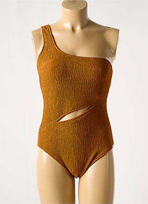Maillot de bain 1 pièce imprimé fantaisie marron WATERCULT femme