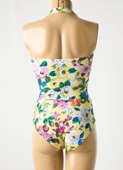 Maillot de bain 1 pièce jaune ROIDAL pour femme