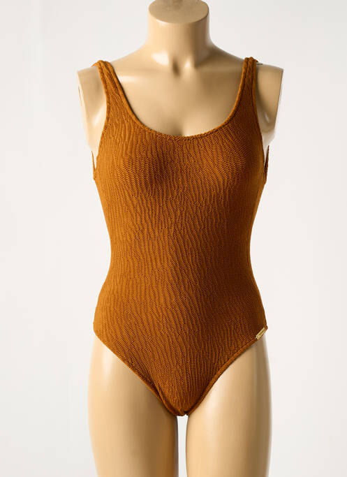 Maillot de bain 1 pièce marron WATERCULT pour femme