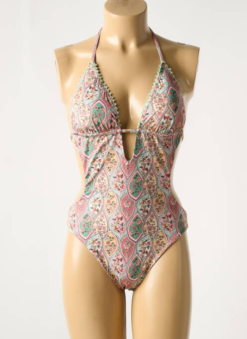 Maillot de bain 1 pièce vert GENIUS pour femme