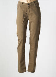 Pantalon slim broderie rivets taille normale vert VOTRE NOM femme