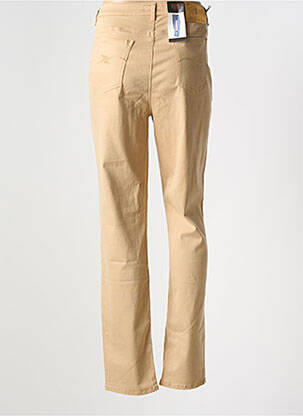 Pantalon slim tissage popeline taille normale beige TRUSSARDI JEANS femme