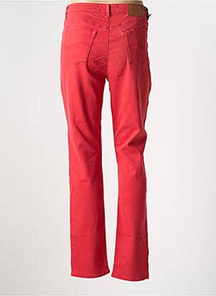 Jeans coupe droite stretch taille normale rouge TRUSSARDI JEANS femme