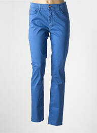 Pantalon slim tissage popeline taille normale bleu TRUSSARDI JEANS femme