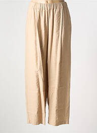 Pantalon large tissage crêpe taille normale beige HUMILITY femme