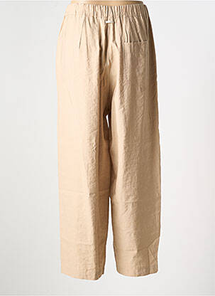 Pantalon large tissage crêpe taille normale beige HUMILITY femme