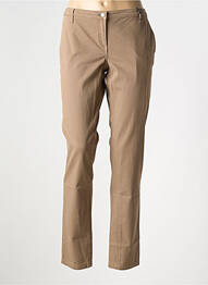 Pantalon slim stretch taille normale marron TRUSSARDI JEANS femme