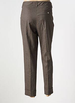 Pantalon droit stretch taille normale marron DIANA GALLESI femme