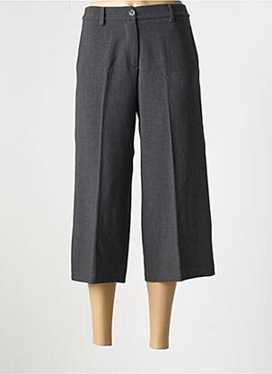 Pantacourt coupe jupe culotte gris POUSSIERE D'ETOLE femme