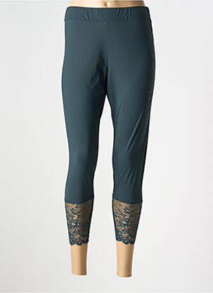 Legging effet matière satinée taille normale vert INDIES femme