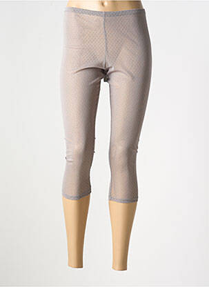 Legging taille élastique gris E-BRYDE femme