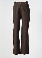 Jeans coupe droite marron SYM pour femme seconde vue