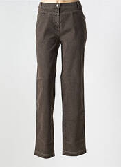 Jeans coupe slim gris ELENA MIRO pour femme seconde vue