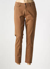 Pantalon chino marron ICHI pour femme seconde vue