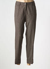 Pantalon droit marron DIANA GALLESI pour femme seconde vue