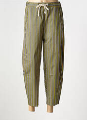 Pantalon large vert ELEONORA AMADEI pour femme seconde vue