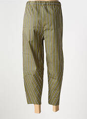 Pantalon large vert ELEONORA AMADEI pour femme seconde vue