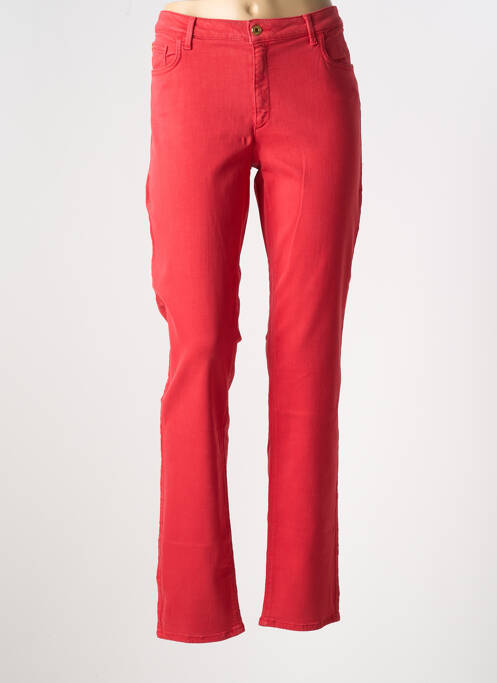 Jeans coupe droite rouge TRUSSARDI JEANS pour femme