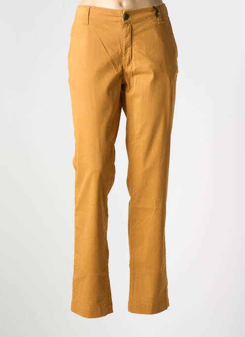 Pantalon chino jaune LE PETIT BAIGNEUR pour femme