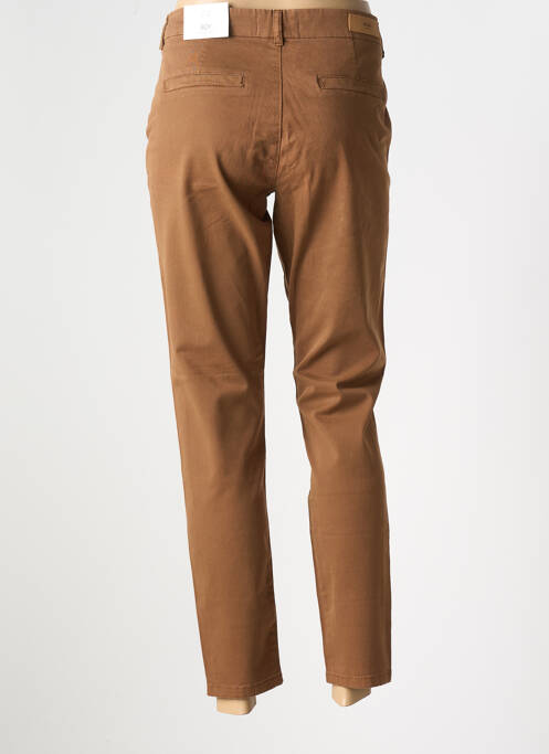 Pantalon chino marron ICHI pour femme