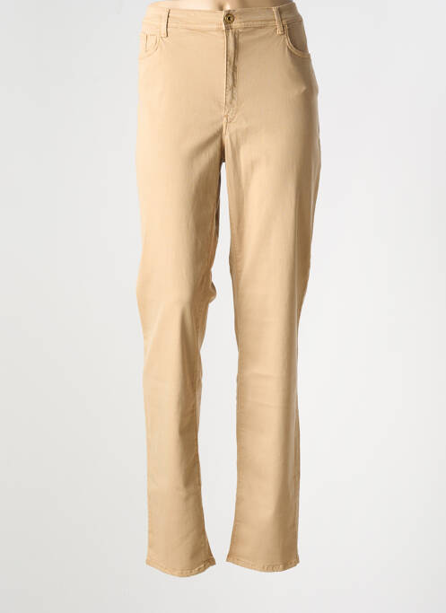 Pantalon slim beige TRUSSARDI JEANS pour femme
