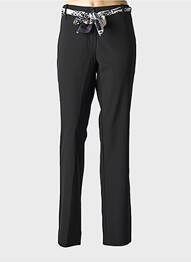 Pantalon droit stretch taille normale noir POUSSIERE D'ETOLE femme