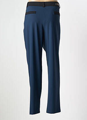 Pantalon slim tissage popeline bleu 3322 femme