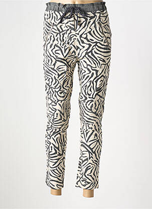 Pantalon 7/8 stretch taille normale gris SOULMATE femme