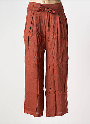 Pantalon large poches taille normale marron LA FEE MARABOUTEE femme