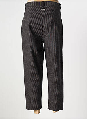 Pantalon 7/8 fermeture zippée sous rabat boutonné taille normale noir HUMILITY femme