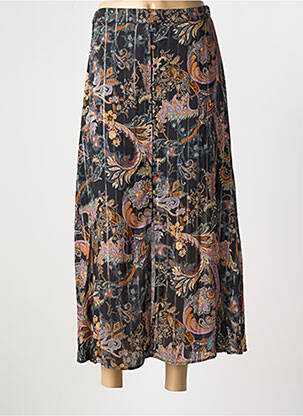 Jupe longue imprimé fantaisie noir MKT STUDIO femme