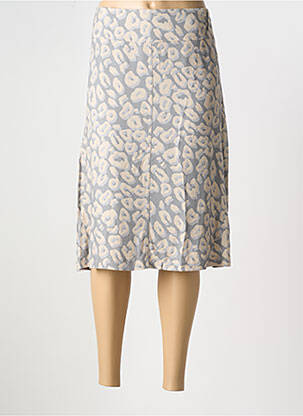 Jupe mi-longue coupe droite gris EUGEN KLEIN femme