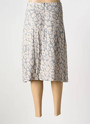 Jupe mi-longue coupe droite gris EUGEN KLEIN femme