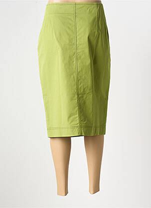 Jupe mi-longue stretch vert ELENA MIRO femme