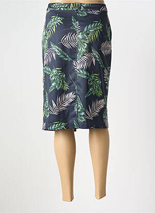 Jupe mi-longue coupe droite vert EUGEN KLEIN femme