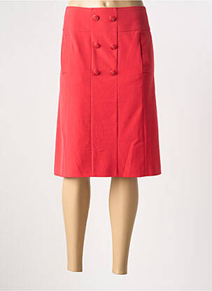 Jupe mi-longue stretch rouge EUGEN KLEIN femme