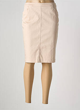 Jupe mi-longue taille normale beige EUGEN KLEIN femme