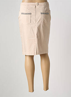 Jupe mi-longue taille normale beige EUGEN KLEIN femme