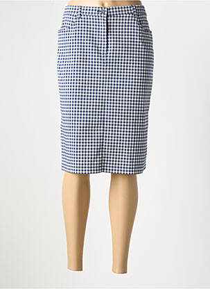 Jupe mi-longue taille normale bleu EUGEN KLEIN femme