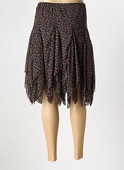 Jupe mi-longue marron MYRINE & ME pour femme seconde vue