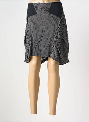 Jupe mi-longue noir E-BRYDE pour femme