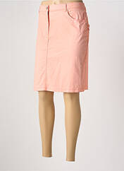 Jupe mi-longue orange FLEUR DE SEL pour femme seconde vue