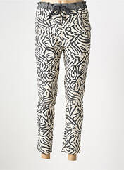 Pantalon 7/8 gris SOULMATE pour femme seconde vue