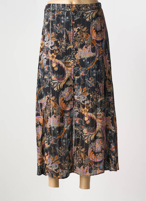 Jupe longue imprimé fantaisie noir MKT STUDIO femme