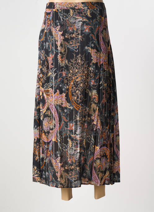 Jupe longue imprimé fantaisie noir MKT STUDIO femme